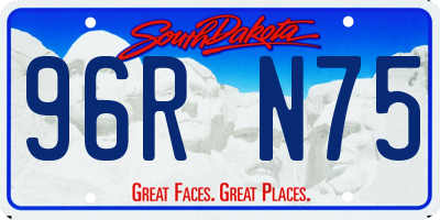 SD license plate 96RN75