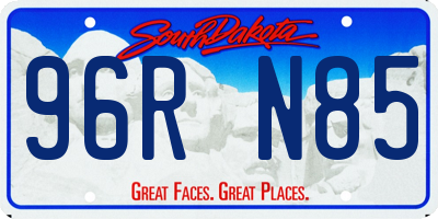 SD license plate 96RN85