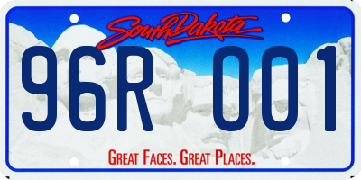 SD license plate 96RO01
