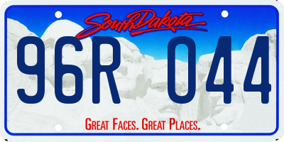 SD license plate 96RO44