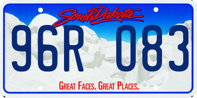 SD license plate 96RO83