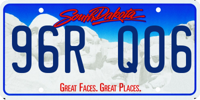 SD license plate 96RQ06