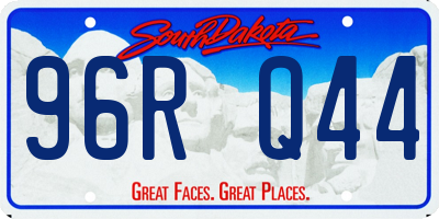 SD license plate 96RQ44