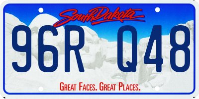 SD license plate 96RQ48