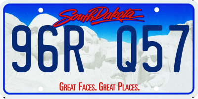 SD license plate 96RQ57