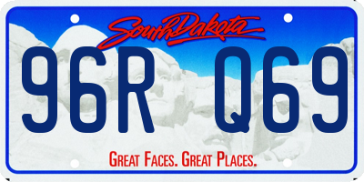 SD license plate 96RQ69