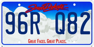 SD license plate 96RQ82