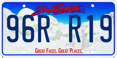 SD license plate 96RR19