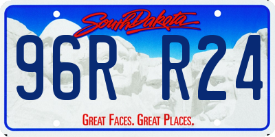 SD license plate 96RR24