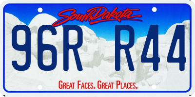SD license plate 96RR44
