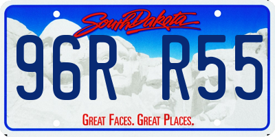 SD license plate 96RR55