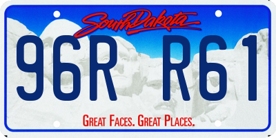 SD license plate 96RR61
