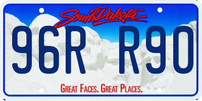 SD license plate 96RR90
