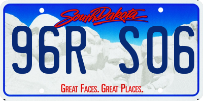 SD license plate 96RS06