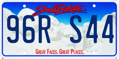 SD license plate 96RS44