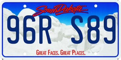 SD license plate 96RS89