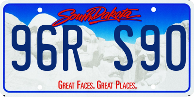 SD license plate 96RS90