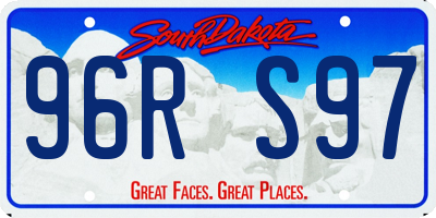 SD license plate 96RS97