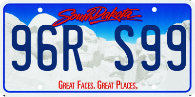 SD license plate 96RS99