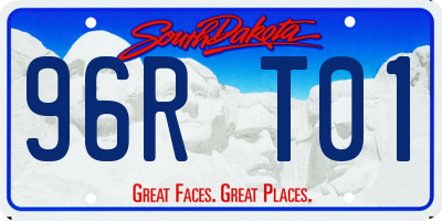 SD license plate 96RT01