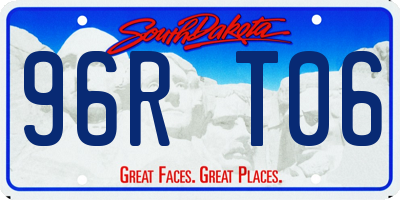 SD license plate 96RT06