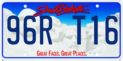 SD license plate 96RT16