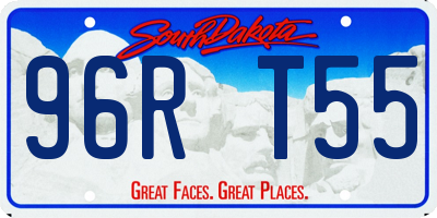 SD license plate 96RT55
