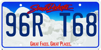 SD license plate 96RT68