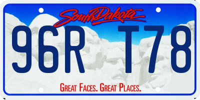 SD license plate 96RT78