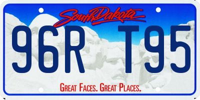 SD license plate 96RT95