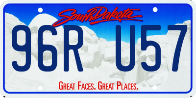 SD license plate 96RU57