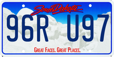 SD license plate 96RU97