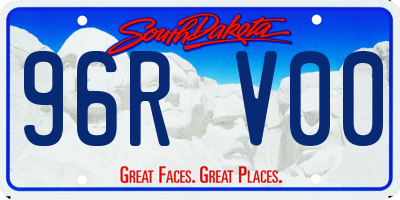 SD license plate 96RV00