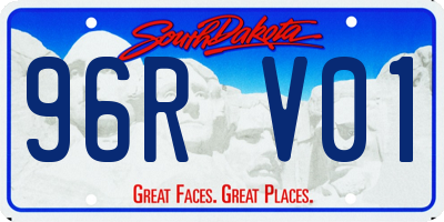 SD license plate 96RV01