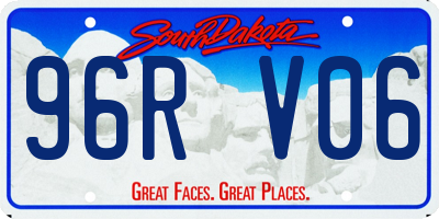 SD license plate 96RV06
