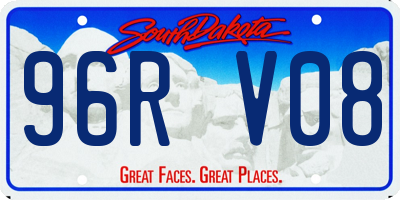 SD license plate 96RV08