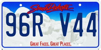 SD license plate 96RV44