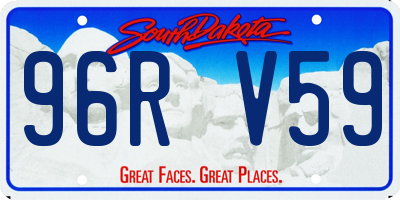 SD license plate 96RV59