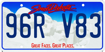 SD license plate 96RV83