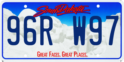 SD license plate 96RW97