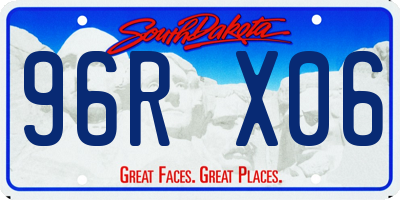 SD license plate 96RX06