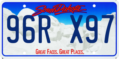 SD license plate 96RX97