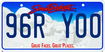 SD license plate 96RY00