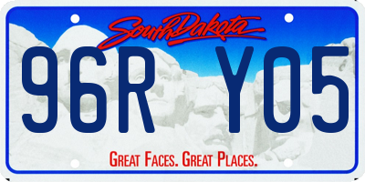 SD license plate 96RY05