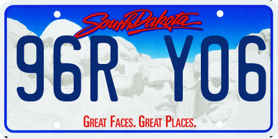 SD license plate 96RY06