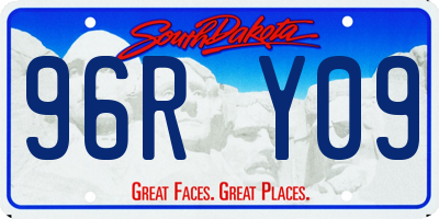 SD license plate 96RY09