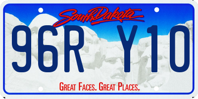 SD license plate 96RY10