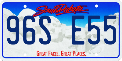SD license plate 96SE55