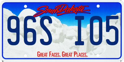 SD license plate 96SI05