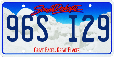SD license plate 96SI29